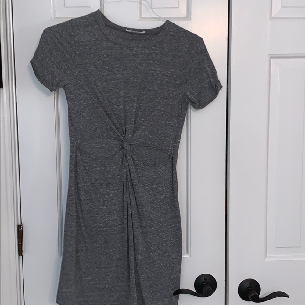 Urban Outfitters Grey Tie Dress